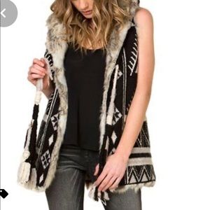 Miss Me Aztec winter vest